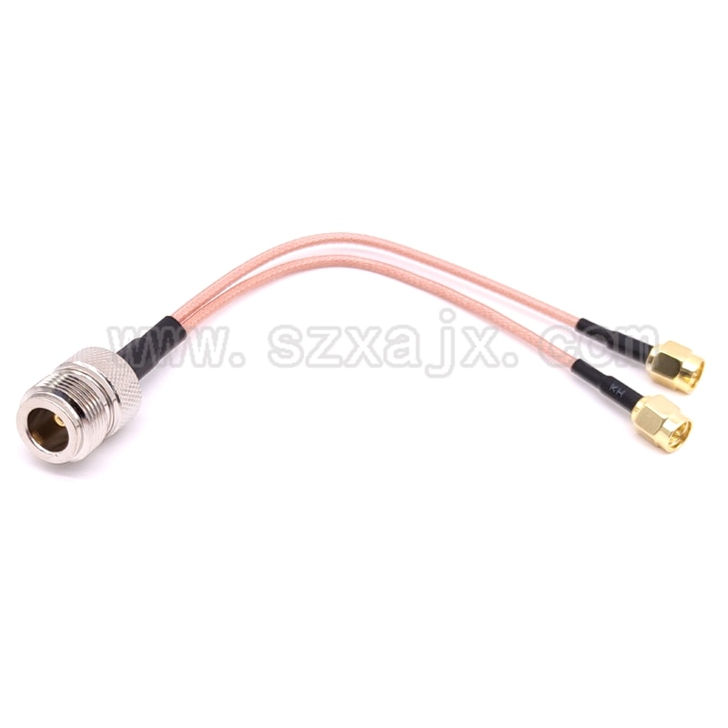 N hembra a CRC9/TS9 conector 3G 4G LTE antena conector combinador divisor RF cable espiral coaxial para 3G 4G router modo