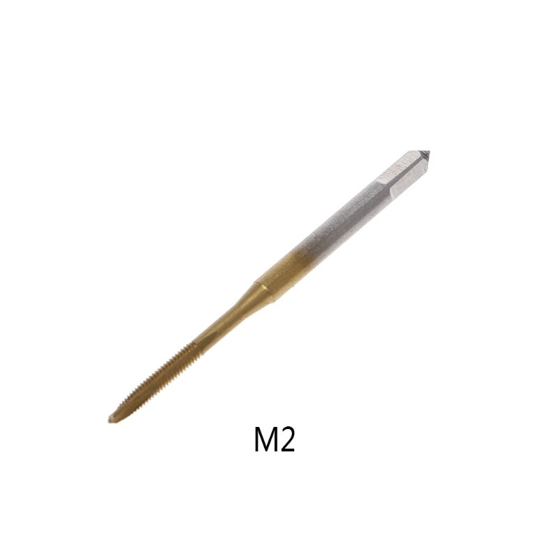 M2/M2.5/M3/M3.5/M4/M5/M6 Hss Metric Straight Fluit Draad Schroef Tap plug Tap: M2