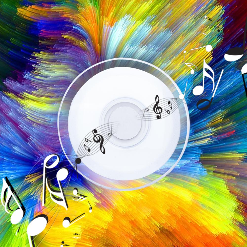 LED Ceiling Light Bluetooth RGB Smart Music Dimmable Lamp AC 220V 240V Living Room Home Decor Party 36W 40W APP Remote Control