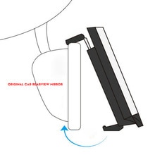 Universal Car Rear View Panoramic Wide Angle Mirror Clip On Interior Safety Rear View Mirror