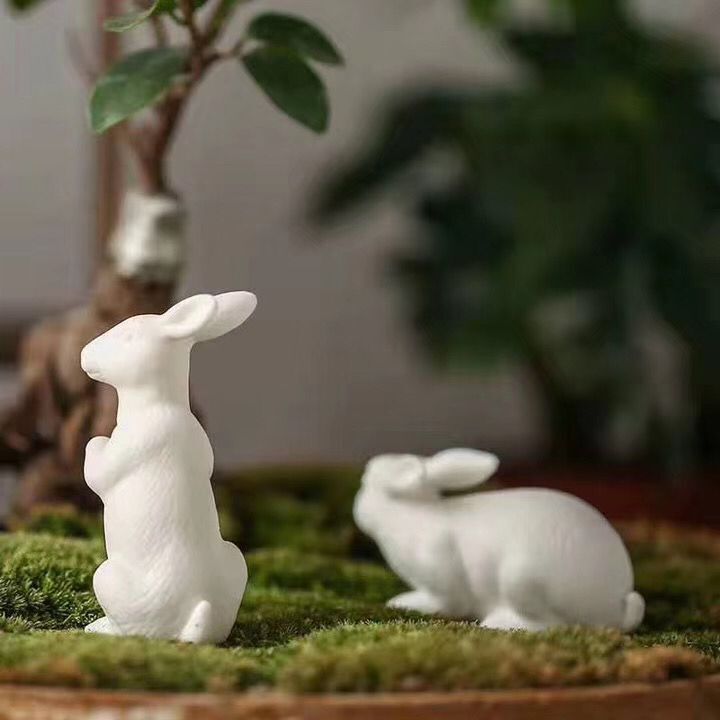 Luwu porcelæn teapets søde kaniner hvid te lege kinesisk te sæt dekoration