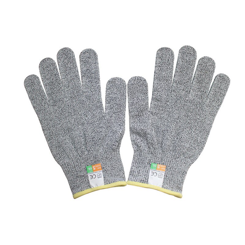 Cut-Proof Texting Gloves Anti-Slip Hand Protection HPPE for Industrial Cutting Kitchen Durable TB: XXL