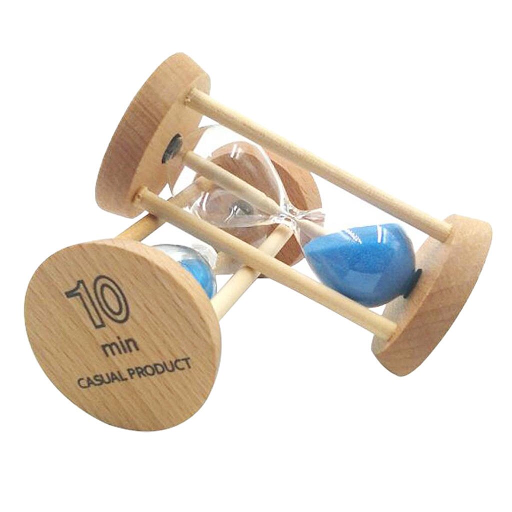 MagiDeal 10 minuti clessidra in legno clessidra clessidra Timer per insegnamento in classe cucina cucina