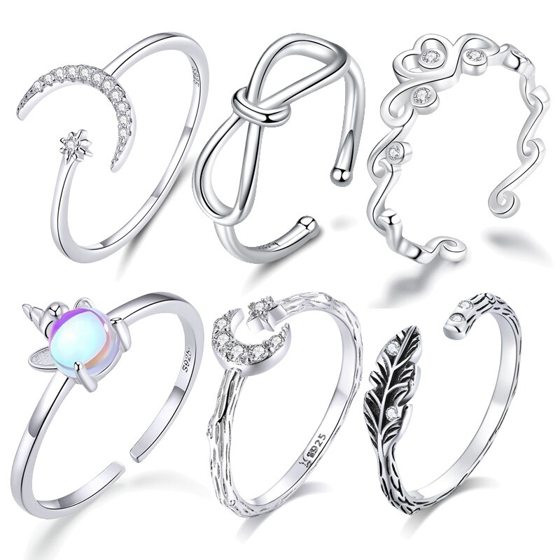 Bisaer 925 sterling sølv daisy blomst fingerringe til kvinder bryllup smykker billige ring smykker wer 7220