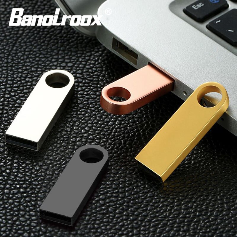 Unidad Flash USB metálico, Pendrive Original de 32gb, 64gb, 128gb, 16GB, 8GB, novedad