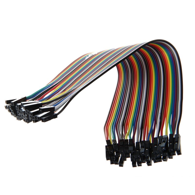 20cm Long F/F Solderless Flexible Breadboard Jumper Cable Wire 40 Pcs