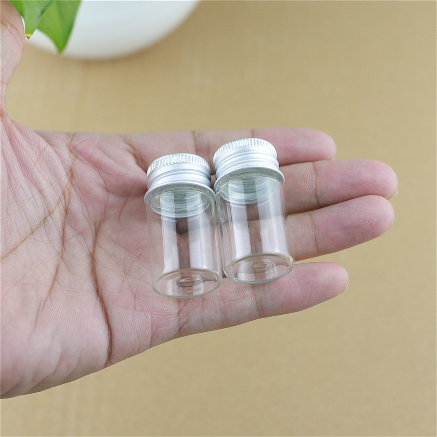 24PCS/lot 22*40mm 8ml Small Glass Bottle Test tube storage bottles & jar Glass Jars Vials Mini Containers DECORATIVE Bottles