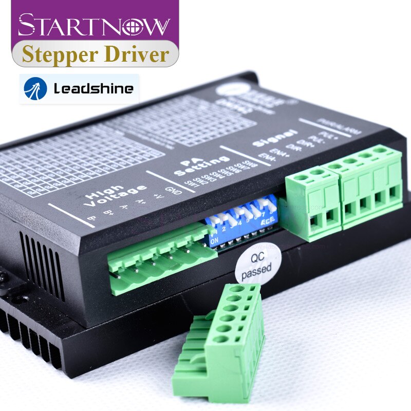 Startnow DM542 Analog Stepper Motor Driver 2 Phase 20-50VDC Max 4.2A Digital Leadshine Driver For CO2 Cutting Machine