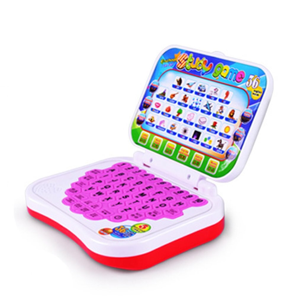 Early Educatief Kids Laptop Speelgoed Machine Multifunctionele Alfabet Muziek Speelgoed Puzzels Fonetische Taal Geluid Laptop Speelgoed