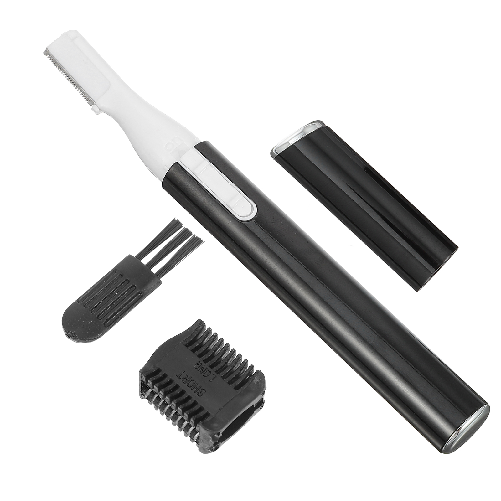 1 Set Electric Razor Trimmer Facial Hair Remover with Comb Brush