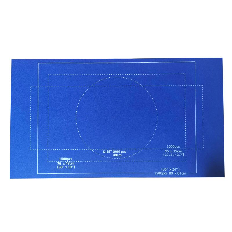 Sac de rangement de voyage Portable, tapis de Puzzle en rouleau, tapis de jeu en feutre, couverture de Puzzles jusqu'à 1500 pièces, accessoires de Puzzle,: blue