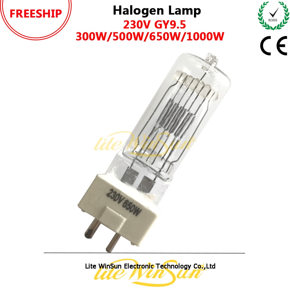Litewinsune FREESHIP 230 v 300 w 500 w 650 w 1000 w GY9.5 3200 k Halogeen Lamp