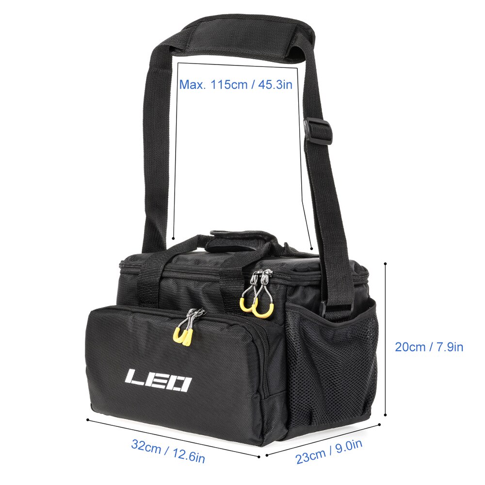 Multifunctional Fishing Lure Reel Bag 32 * 23 * 20cm Fishing Storage Bag Case Carp Fishing Shoulder Bag