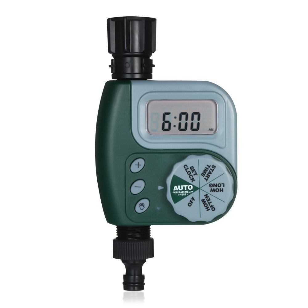 Automatic Watering Timer Irrigation Controller Programmable Hose Faucet Timer Battery Operated with 2 Outlet for Garden Plants