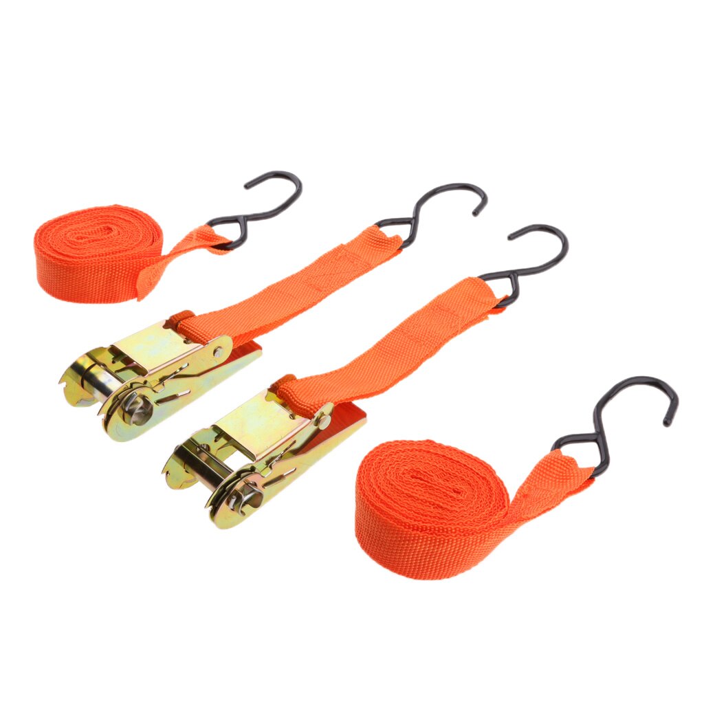 Ratchet Tie Down Strap Luggage Bag Fasteners Truck Cargo Lashing Weather-resistant Strap