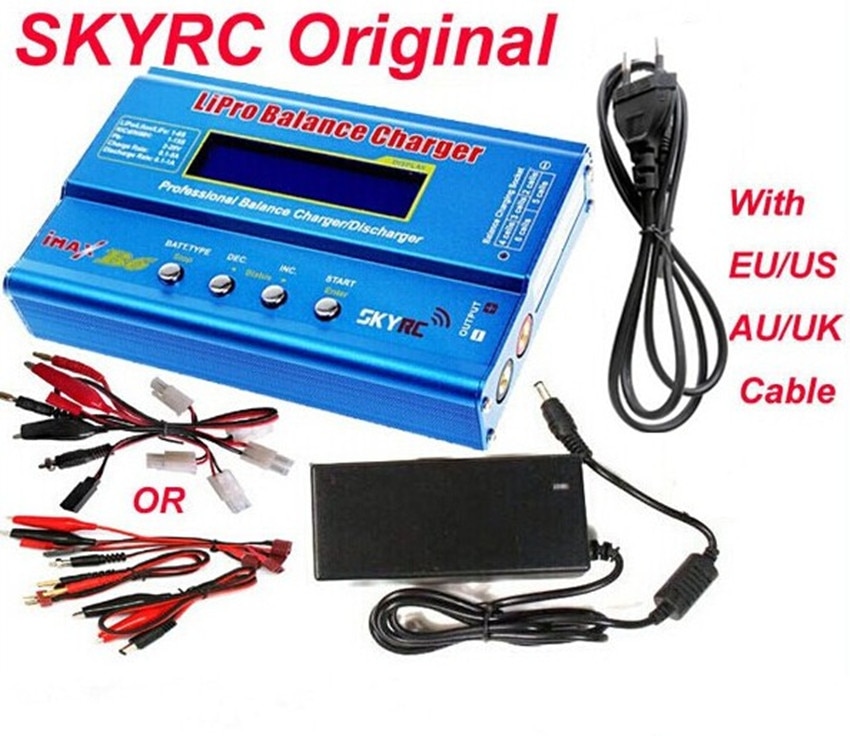 Originele Skyrc Imax B6 50W Rc Lipo Nicd Nimh Leven Batterij Digitale Balans Lader Met Power Adapter
