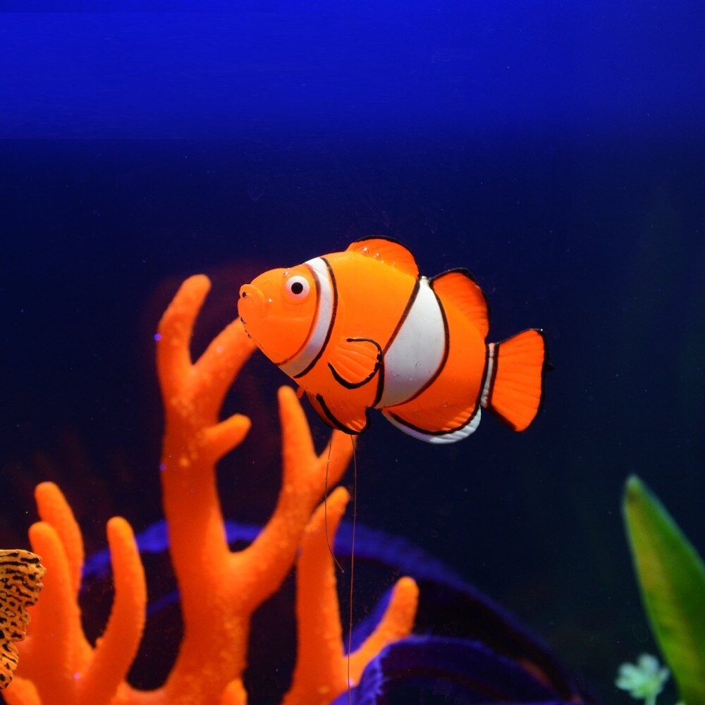 1Pc Fish Tank Landscaping Decoration Tasteless Lifelike Simulation Fish Silica Gel Goldfish Decorate Ornamental Fish with Sucker