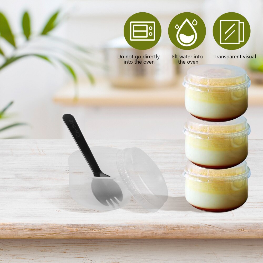 50 Sets of Baking Pudding Cup High Temperature Resistant Pudding Beaker