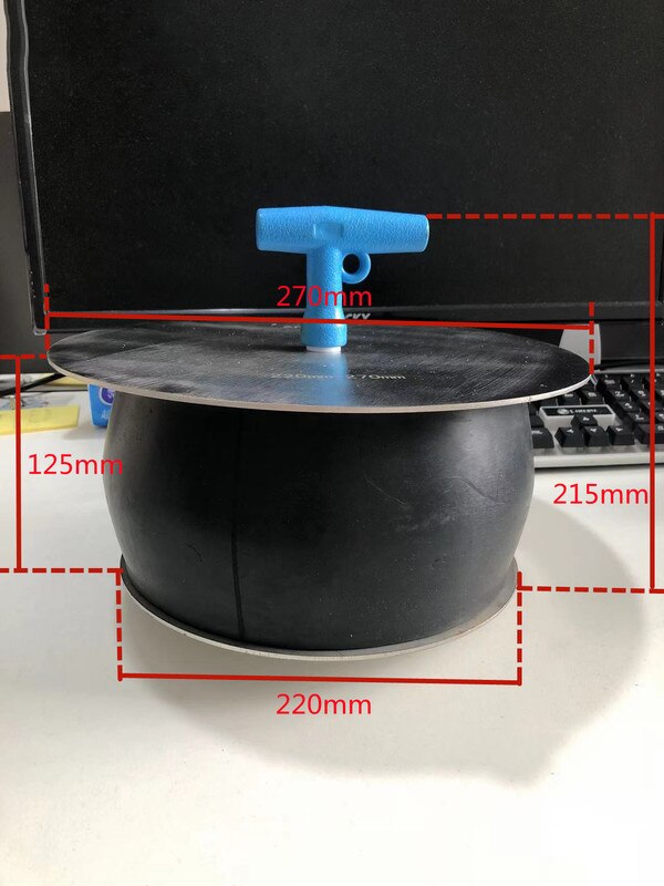 Rubber Plug With Handle Sewer Drain Pipe Plug Return Pipe Plugging Water Channel Sealing