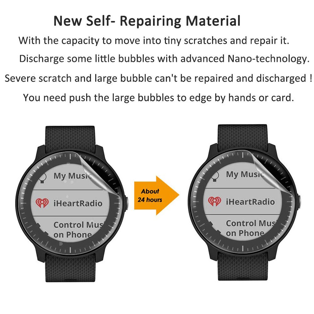 Screen Protector Voor Garmin Vivoactive 4S Zachte Hydrogel Beschermende Film Voor Garmin Vivoactive 4S Smart Horloge (Niet glas