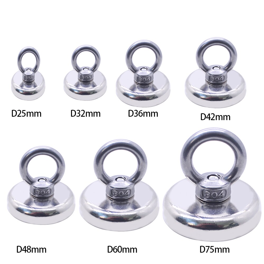 Super Strong Magnet Salvage Pot Fishing Hook Magnets Deep Sea holder pot Magnets Imanes Strongest Permanent Powerful Magnetic