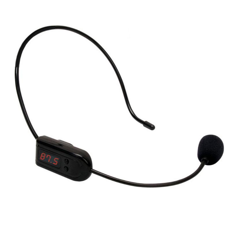 Fm Draadloze Microfoon Headset Megafoon Radio Mic Voor Luidspreker Fm Draadloze Microfoon Headset Микрофон