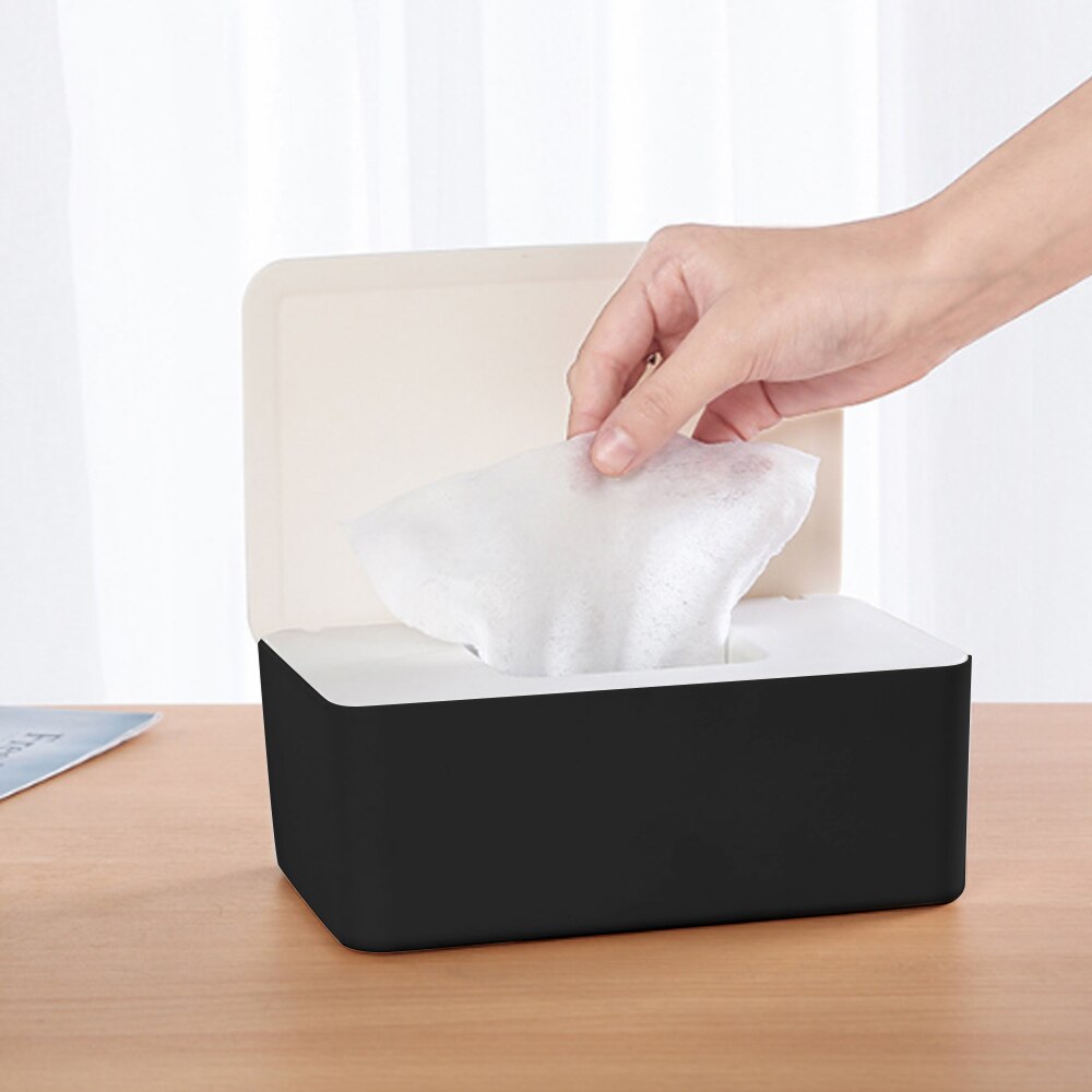 Dry Wet Tissue Paper Case Care Baby Wipes Napkin Storage Box Holder Container Wipes Dispenser Home Tissue Holder