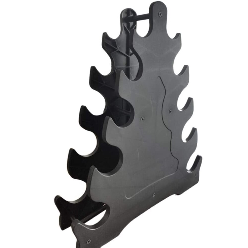 Durable Home Office Portable Dumbbell Storage Rack Stand 5 Tiers Fitness Black Dumbbell Rack Portable Dumbbell Small Holder