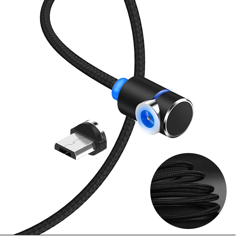 1m 2m cabo magnético micro usb tipo c carregador para telefones android carregamento rápido ímã cabo de fio de carga para iphone11 pro xs max