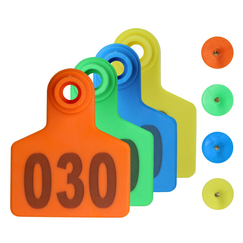 20Pcs 4X5Cm Verschillende Maar Opeenvolgende Nummers Varken Oor Tags Set Boerderij Dieren Label Vee Markers Identificatie kaart Markering