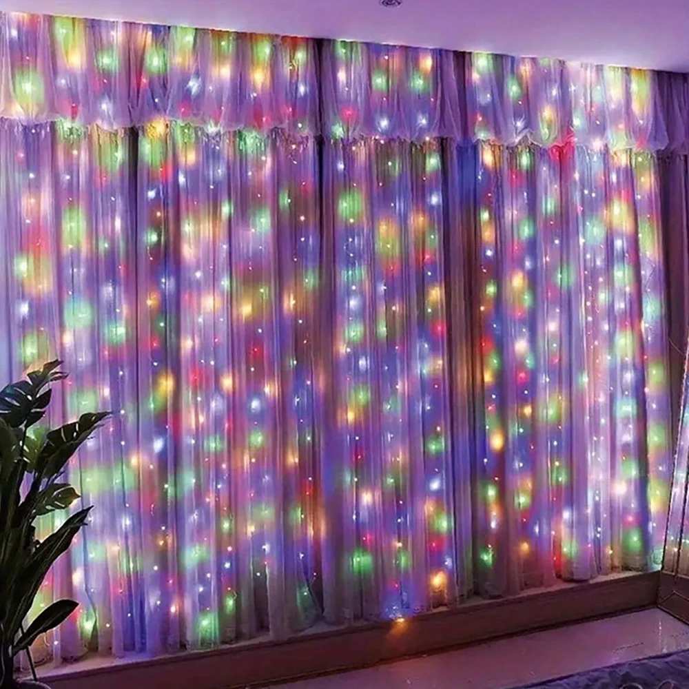 Guirnalda de luces USB Runto, guirnalda de luces de hadas para bodas, luz LED con control USB, decoración de habitación de de Navidad (sin control remoto)