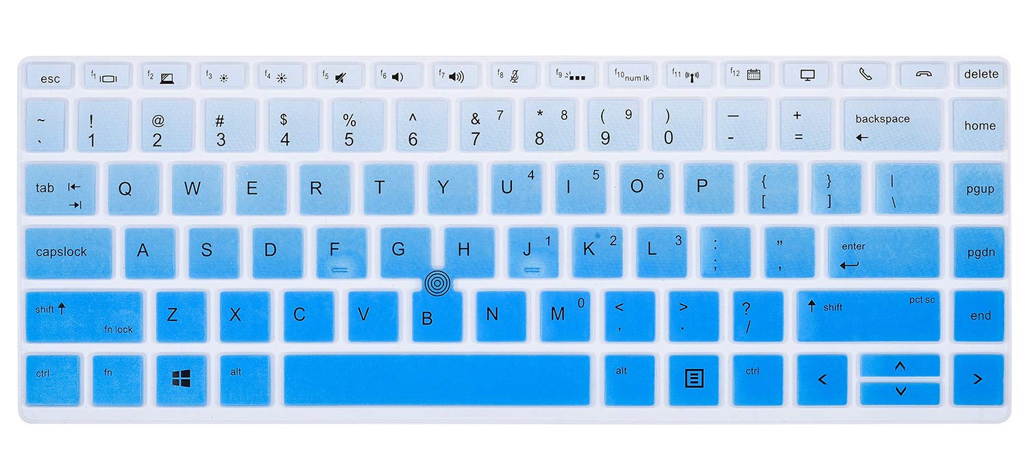 Siliconen Laptop Toetsenbord Cover Beschermer Huid Voor Hp Zbook 14u G6/Voor Hp Zbook 14u 14 Inch: fadeblue