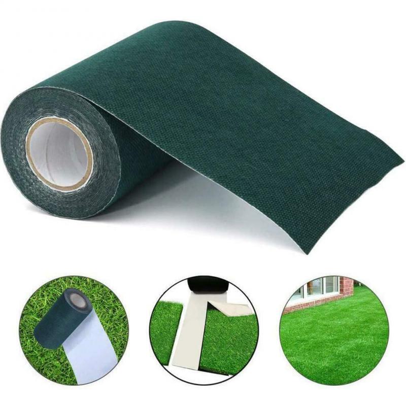 5M/10M Lengte Kunstgras Gezamenlijke Tape Tuin Zelfklevende Deelnemen Groene Tape Milieuvriendelijke Self-plakband
