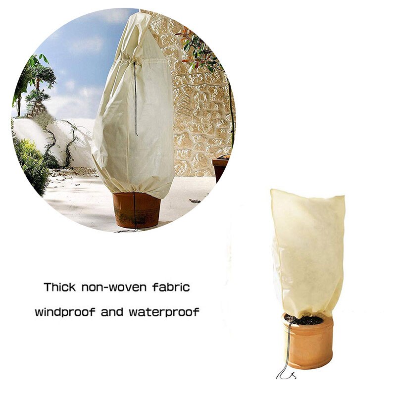 Cubierta cálida de invierno para plantas, bolsa de protección contra escarcha para árboles, plantas de jardín, árboles pequeños, novedad