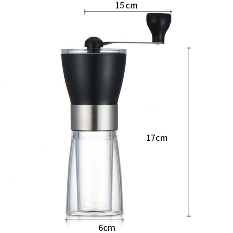 Hand Grinder Manual Coffee Grinder Stainless Steel Coffee Machine Coffee Bean Grains 360° Grinding Grinder for Family Household: Default Title