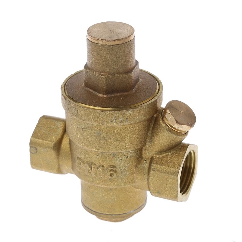 DN15 1/2" Adjustable Brass Water Pressure Reducing Regulator Valve PN 1.6