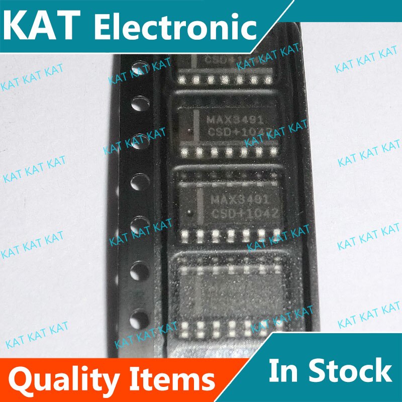 5 Stks/partij MAX3491CSD MAX3491 MAX3491CPD MAX3491EPD MAX3491ESD 3.3V, low-Power Trans-Ceivers Voor RS-485/RS-422 Communicatie