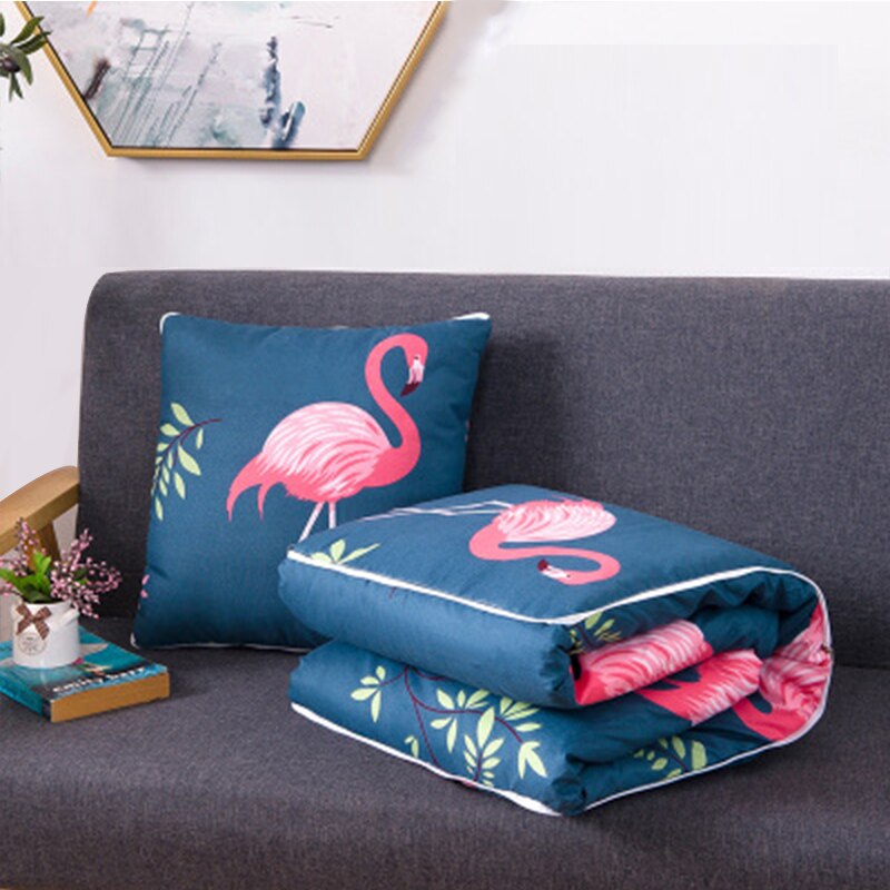 2 In 1 Lente/Herfst Kussen Quilt Zachte Opvouwbare Draagbare Deken Kussen Thuis Decoratie Reizen Kussen Sofa Office Terug kussen: 4