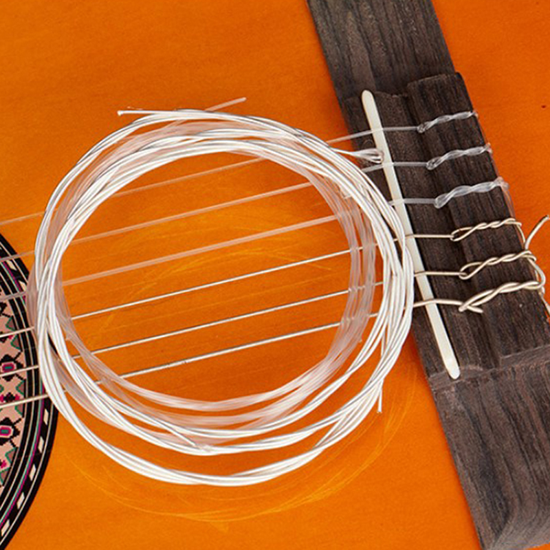 6 Teile/satz Hochwertige Gitarrensaiten Nylon Silber Saiten Set Für Klassische Klassische Gitarre