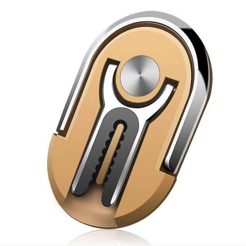 Mobile Auto Telefon Ring Halter Oval 2 in 1 Multifunktionale Unterstützung Magnetische 360 Stehen Buchse Movil Für Telefon Handy iphone: t1 gold