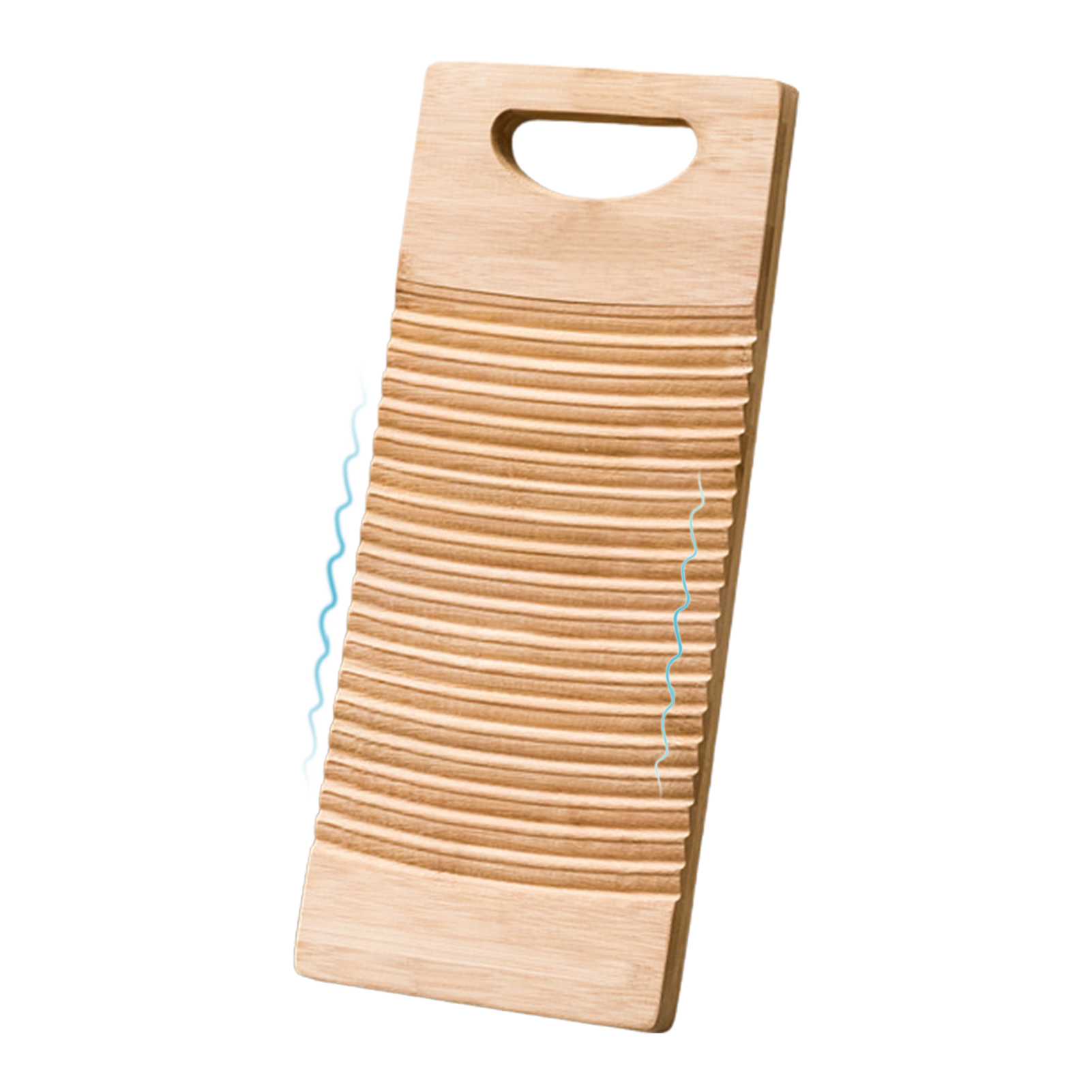 Washing Clothes Washboard Bamboo Wood Manual Washboard Laundry Board Wood Anti-slip Laundry Cleaning Board For Home School