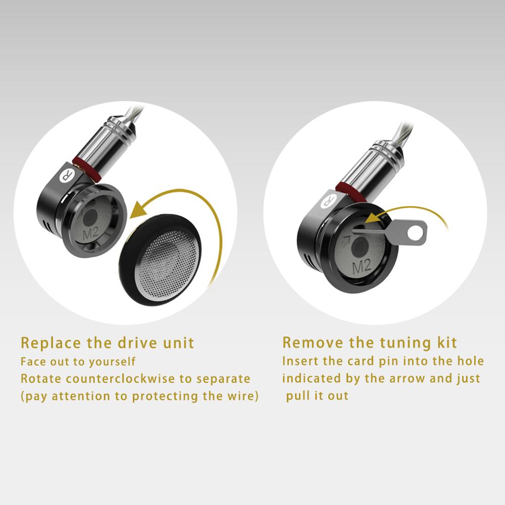 Sambat M2 auriculares modulares, montaje DIY, actualización de piezas mmcx, ajuste de de sonido para aprender acústica, juguete hifi