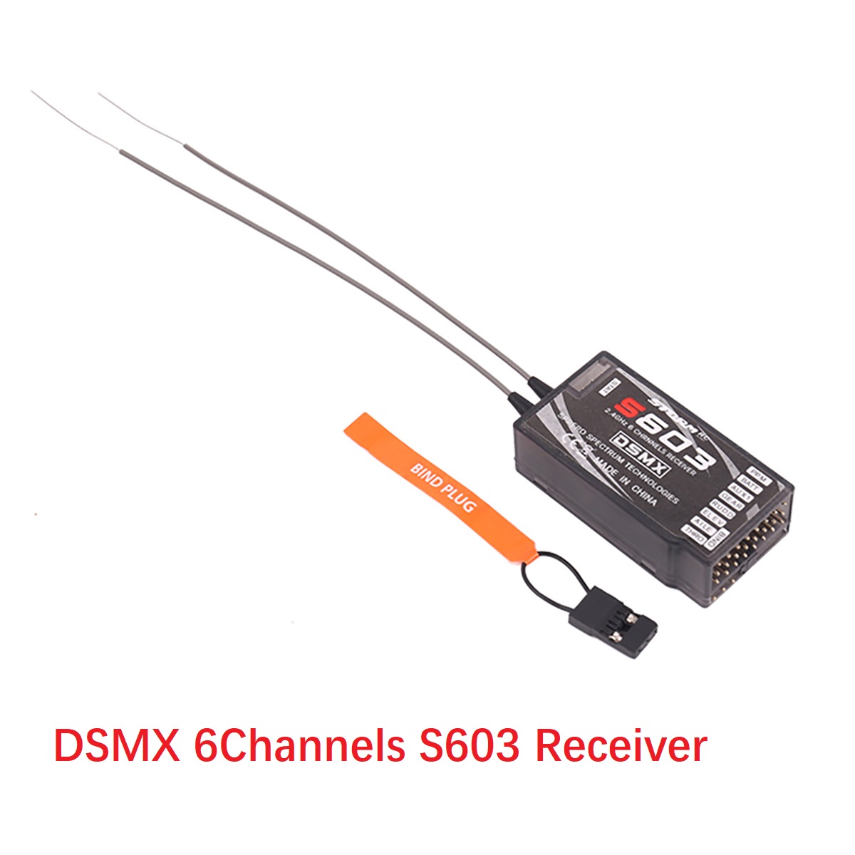 2.4 GHz Long Range DSMX DSM2 Receiver AR6210 AR6100E AR8000 AR9020 S603 F701 For SPEKTRUM JR Remote Control: PURPLE