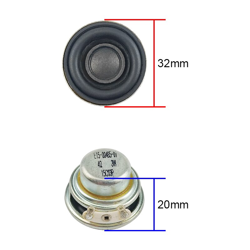 32mm 1 inch Full Range Speaker Unit LoudSpeaker Modification DIY 4ohm 3W
