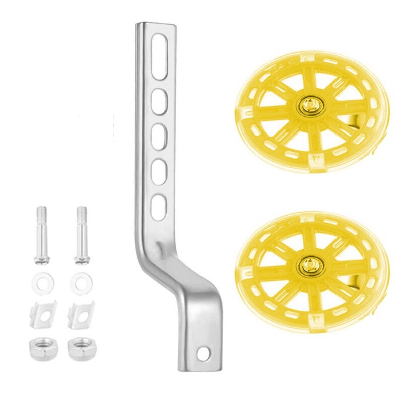 Bicycle Stabilisers Kit For Kids Children 12-20" Universal Bike Balance Auxiliary Wheel Set Training Wheels Cycling Accessories: Yellow