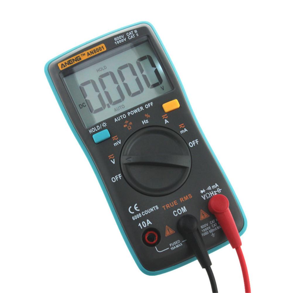 Handheld Digital Multimeter With Assembly Line Large LCD Display Display 6000 Counts