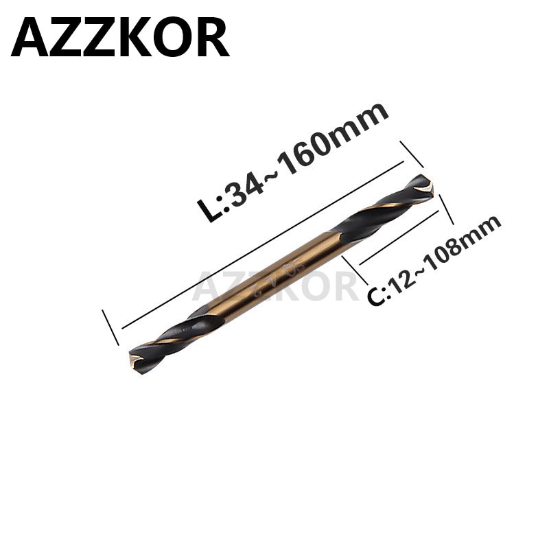 Double Edged Stainless Drill High Speed Steel Special Grinding Electric AZZKOR Cutter Machine 3.2mm/4.2mm/5.2mm Twist Drill 1pcs