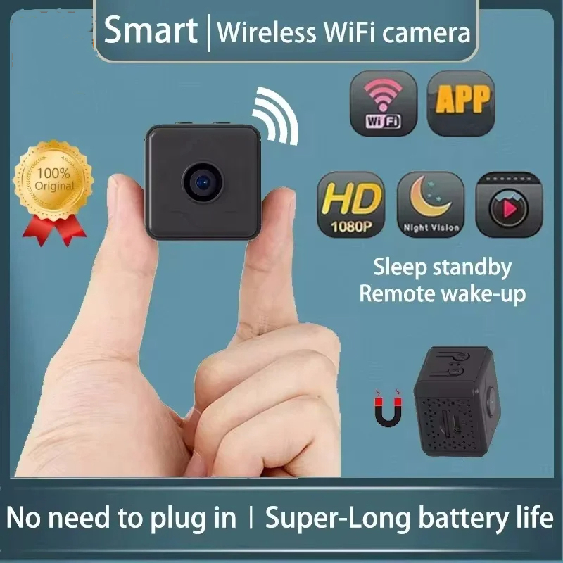 Mini Kamera 1080p Drahtlose Wifi Fernbedienung Monitor Kamera Hause Ip Kamera Bewegungserkennung Recorder Super-lange Batterie Lebensdauer