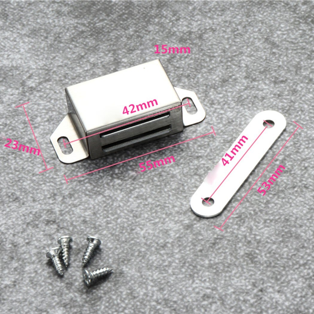 Magneetsluiters, 6 stuks, voor meubels, sterke deur, magneet, kast, kastmagneten, ultradun, deursluiting, zelfklevend, laden, deursluiter, meubelmagneten met schroeven