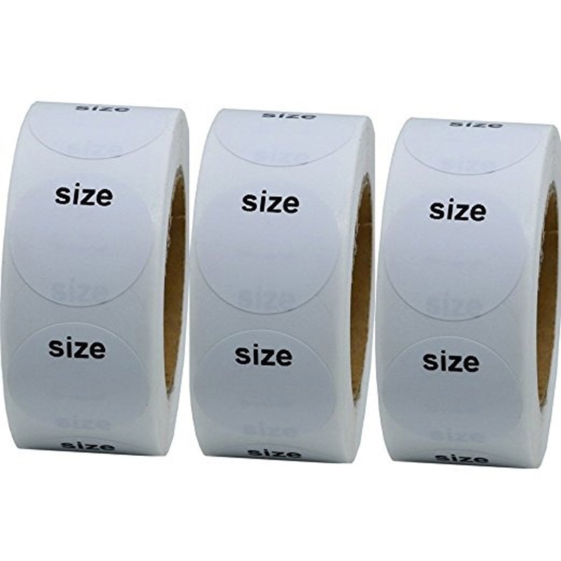 50-500pcs Self Adhesive Sticky White Label Writable Size Stickers Blank Note Label low price Dimension: 25mm